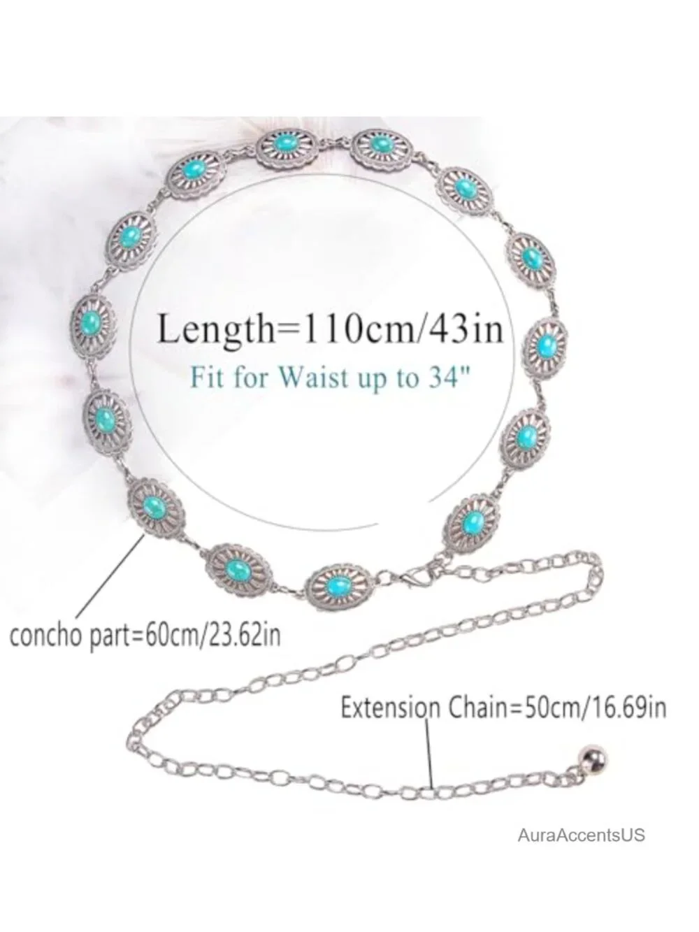 Elastic Waist Chain Belt with Pearl Accents for Bridal Party